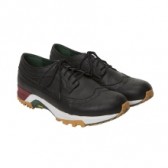 Mr.GENTLEMAN-ORPHIC WINGTIP LACEUP SNEAKERS - Black