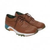Mr.GENTLEMAN-ORPHIC WINGTIP LACEUP SNEAKERS - Brown