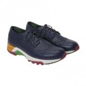 Mr.GENTLEMAN-ORPHIC WINGTIP LACEUP SNEAKERS - Navy