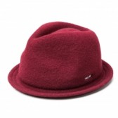 DELUXE CLOTHING-VITO MESH HAT WOOL - Burgundy