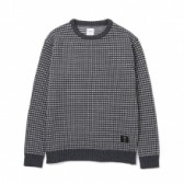 BEDWIN-C-NECK JACQUARD KNIT SWEATER「DANNY」 - Gray