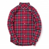 HABANOS-CHECK OXFORD B.D SHIRTS - Red Check