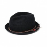 BEDWIN-FEDORA HAT「POMONA」 - Black