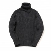 Stevenson Overall Co.-Indigo Turtleneck Sweater - TS1 - Black Indigo