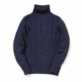 Stevenson Overall Co.-Indigo Turtleneck Sweater - TS1 - Indigo