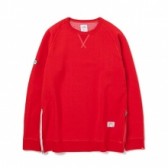 BEDWIN-L:S OG FREEDOM C-NECK SWEAT「LOU」 - Red