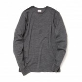 Stevenson Overall Co.-Wool Long Sleeve Henley - LH1 - Gray