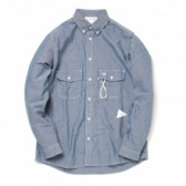 and wander-dungaree shirt (M) - Blue