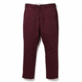 BEDWIN-10:L ORIGINAL FIT CHINO PANT FD「JULIEN」 - Burgundy