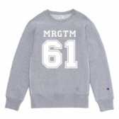 Mr.GENTLEMAN-CHAMPION CREW-NECK SWEAT - MRGTM 61 PRINT - Grey