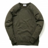 FLISTFIA-Crew Neck Sweat - Olive Green