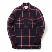 MOUNTAIN RESEARCH-Zip Front - Navy × Red