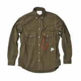 and wander-color ox shirt (M) - Khaki