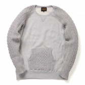 HABANOS-ALAN KNIT SWEAT SHIRTS - 杢Gray