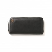 JAM HOME MADE-ARIZONA LEATHER ZIP LONG WALLET - Black