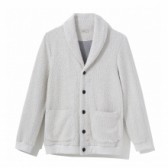NAISSANCE-SHAWL COLLAR PILE JACKET - Gray