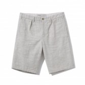 NAISSANCE-COTTON LINEN SHORTS - Ivory
