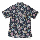 ENGINEERED GARMENTS-Camp Shirt - Froral Print Lawn - Navy