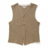ENGINEERED GARMENTS-Knit vest - Thermal Knit - Khaki