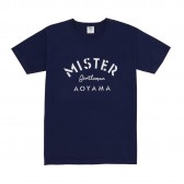 Mr.GENTLEMAN-MISTER STENCIL TEE - Navy