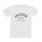 Mr.GENTLEMAN-MISTER STENCIL TEE - White