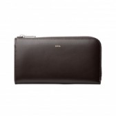 A.P.C.-ロングジップウォレット - Dark Marron