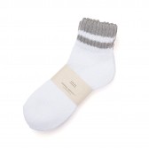 UNIVERSAL PRODUCTS-3P COLOR SOCKS - C SET (White × Gray)