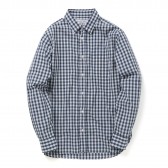 UNIVERSAL PRODUCTS-CHECK REGULAR COLLAR SHIRTS - Navy