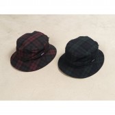 GOODENOUGH IVY-DARK CHECK DRAWCORD HAT - Black Watch
