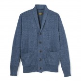 Stevenson Overall Co.-Indigo Shawl Collar Cardigan - SC - Faded Indigo