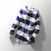 CURLY-LS FURROW BORDER TEE