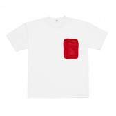 Mr.GENTLEMAN-MESH POCKET TEE - White