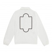 MR.GENTLEMAN × CHAMPION COACH JACKET - FRAME PRINT - Off White