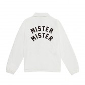 MR.GENTLEMAN × CHAMPION COACH JACKET - MISTER MISTER PRINT - Off White