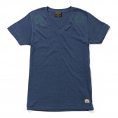 METAPHORE-V-NECK TEE - Navy