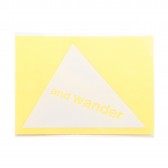 and wander-and wander sticker - White