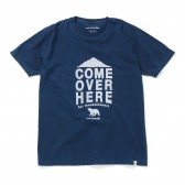 and wander-indigo dyeing T (M) - Blue