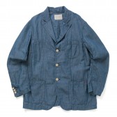 Porter Classic-P.C H:W CHAMBRAY JACKET - Blue