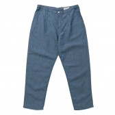 Porter Classic-P.C H:W CHAMBRAY PANTS - Blue