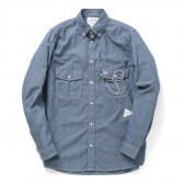 and wander-dungaree shirt (M) - Blue