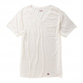 Stevenson Overall Co.-2 Pac V neck - 2PV - White