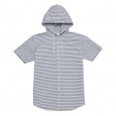 Mr.GENTLEMAN-HOODED S:S SHIRT - Border