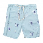 Porter Classic-P.C ALOHA SHORTS - Blue