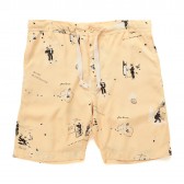 Porter Classic-P.C ALOHA SHORTS - Yellow