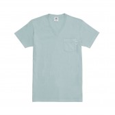 Mr.GENTLEMAN-SOUVENIR V NECK TEE - Blue