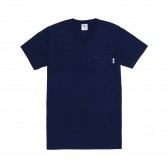 Mr.GENTLEMAN-SOUVENIR V NECK TEE - Navy