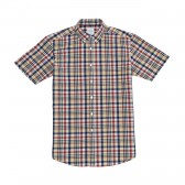 Mr.GENTLEMAN-S:S CHECK SHIRT - Madras Red