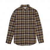 Mr.GENTLEMAN-FLANNEL CHECK SHIRT - Yellow