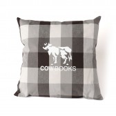 COW BOOKS-Reading Cushion - Brown × Beige
