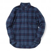 GOODENOUGH IVY-MADRAS CHECK L:S SHIRT - Indigo